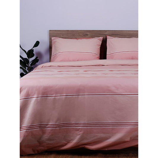 Σετ Σεντόνια Cotton Feelings 2034 Pink Διπλό 200x270εκ