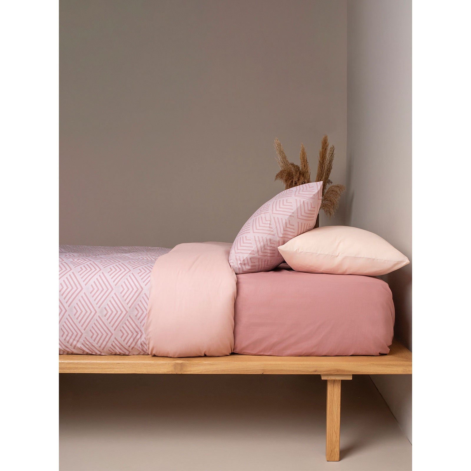 Σετ Σεντόνια Cotton Feelings 2048 Powder Υπέρδιπλο 235x270εκ