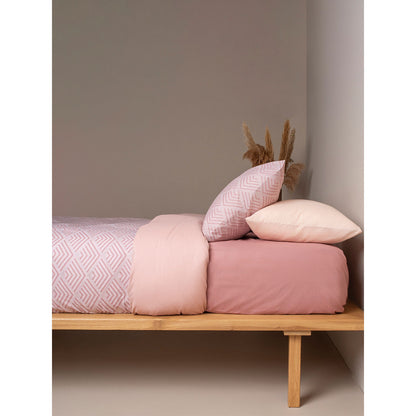 Σετ Σεντόνια Cotton Feelings 2048 Powder Υπέρδιπλο 235x270εκ