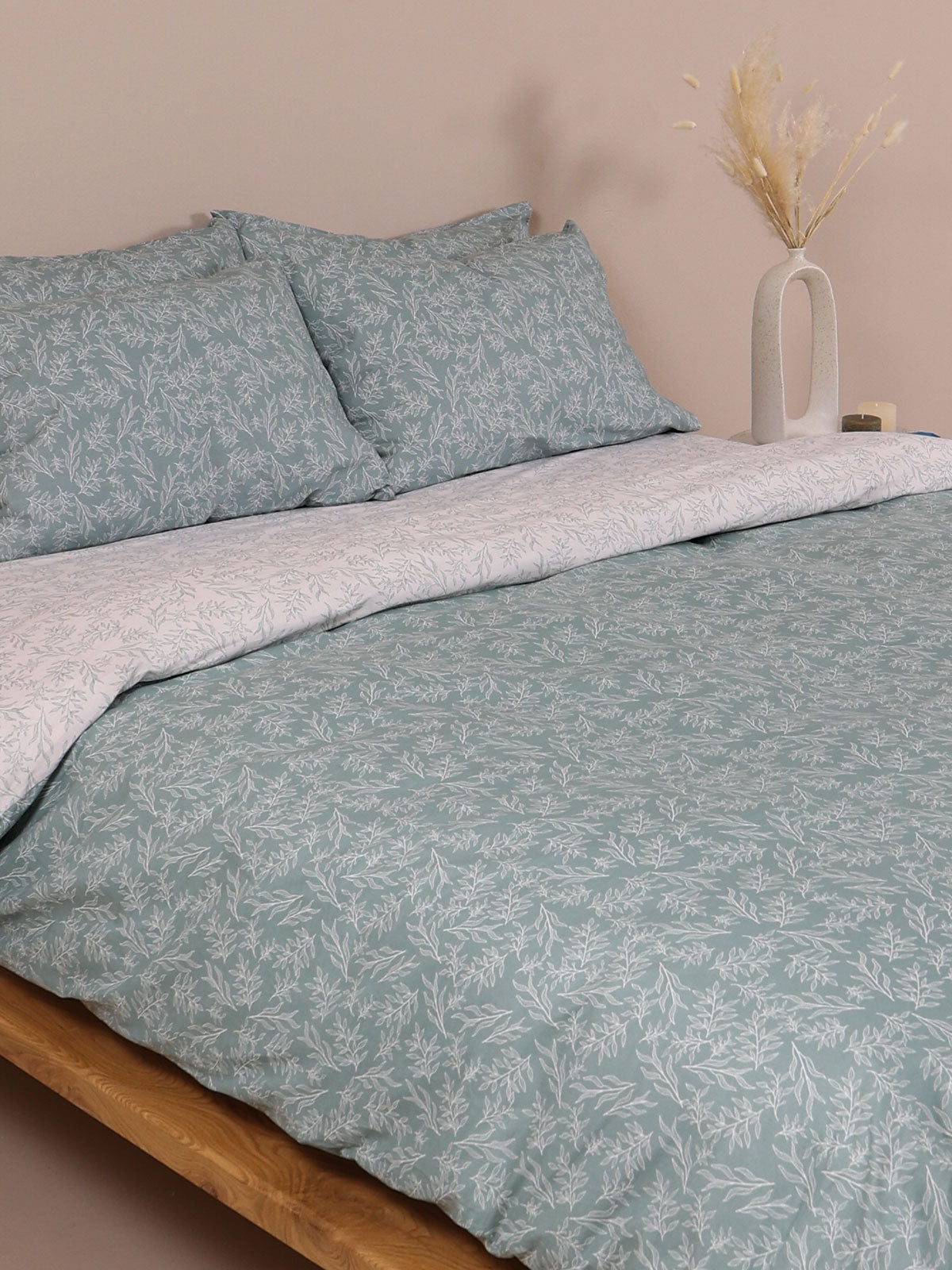 Σετ Σεντόνια Cotton Feelings 2052 Aqua Υπέρδιπλο 235x270εκ