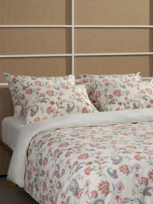 Σετ Σεντόνια Cotton Feelings 2068 Ecru Υπέρδιπλο με Λάστιχο 170x205+30εκ