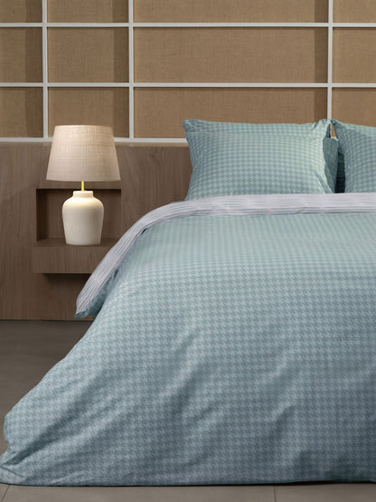 Σετ Σεντόνια Cotton Feelings 2064 Aqua Υπέρδιπλο 235x270εκ