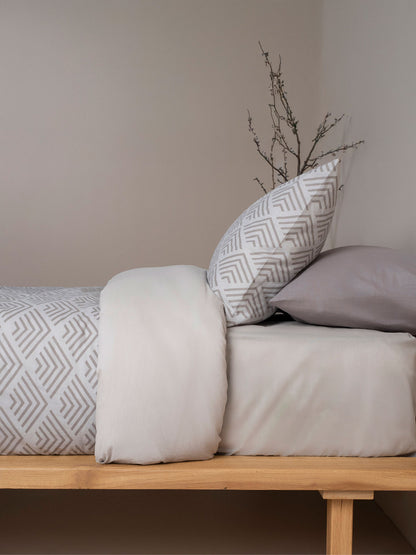 Σετ Σεντόνια Cotton Feelings 2048 Grey Υπέρδιπλο 235x270εκ