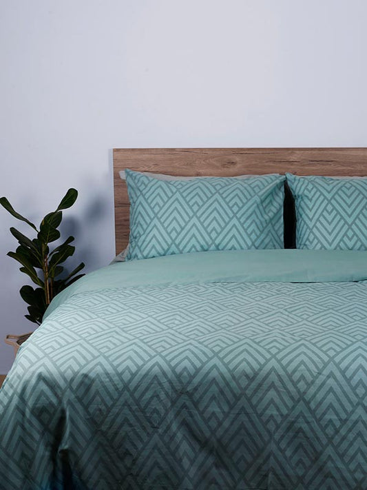 Σετ Σεντόνια Cotton Feelings 2036 Aqua King Size 260x270εκ