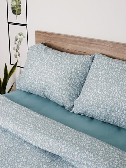 Σετ Σεντόνια Cotton Feelings 920 Aqua King Size 260x270εκ