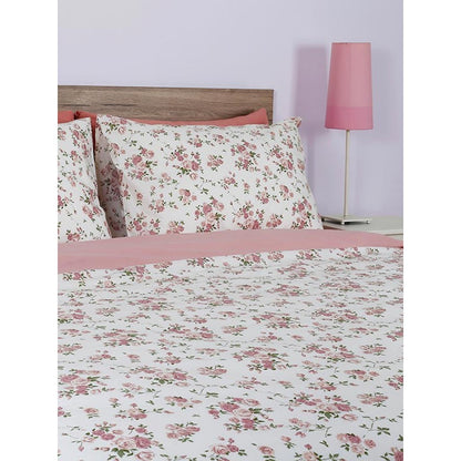 Σετ Σεντόνια Cotton Feelings 929 Pink King Size 260x270εκ