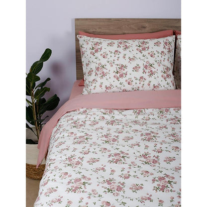 Σετ Σεντόνια Cotton Feelings 929 Pink King Size 260x270εκ