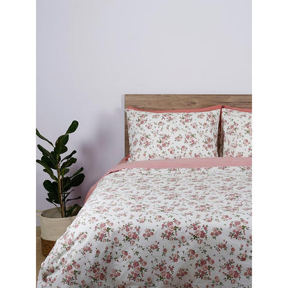 Σετ Σεντόνια Cotton Feelings 929 Pink King Size 260x270εκ