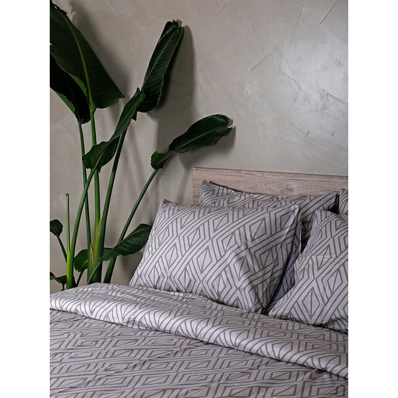 Σετ Σεντόνια Cotton Feelings 2042 Grey King Size 260x270εκ
