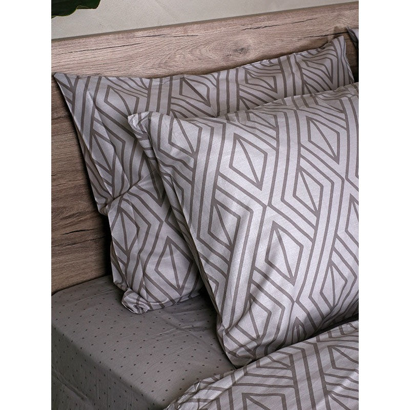 Σετ Σεντόνια Cotton Feelings 2042 Grey King Size 260x270εκ