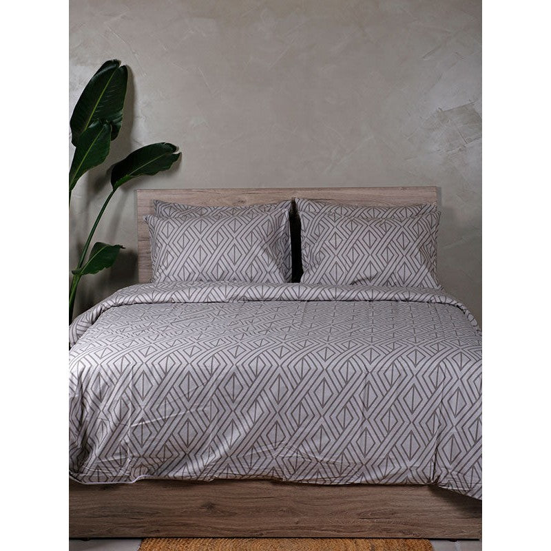 Σετ Σεντόνια Cotton Feelings 2042 Grey King Size 260x270εκ