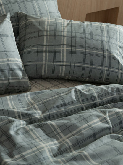 Σετ Σεντόνια Cotton Feelings 2066 Aqua King Size 260x270εκ