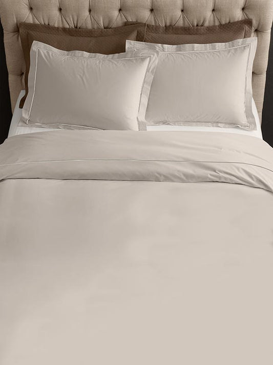 Σετ Σεντόνια Satin Μονόχρωμα Beige King Size (270x280)