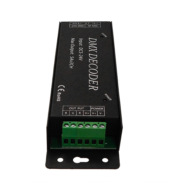 Ασύρματος LED RGB Controller DMX512 με Χειριστήριο Αφής 2.4G RF 5V (75w) - 12V (180w) - 24V (360w) DC 15144