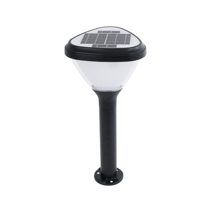 SOLARMIS 90521 LED Solar Bollard Light Κολωνάκι Κήπου Εξωτερικού Χώρου 10W 180lm 120° με Ενσωματωμένο Φωτοβολταϊκό Panel 6V 5W & Επαναφορτιζόμενη Μπαταρία Li-ion 3.2V 6000mAh με Αισθητήρα Ημέρας-Νύχτας - Αδιάβροχο IP65 Φ26 x Υ60cm Ψυχρό Λευκό 6000K