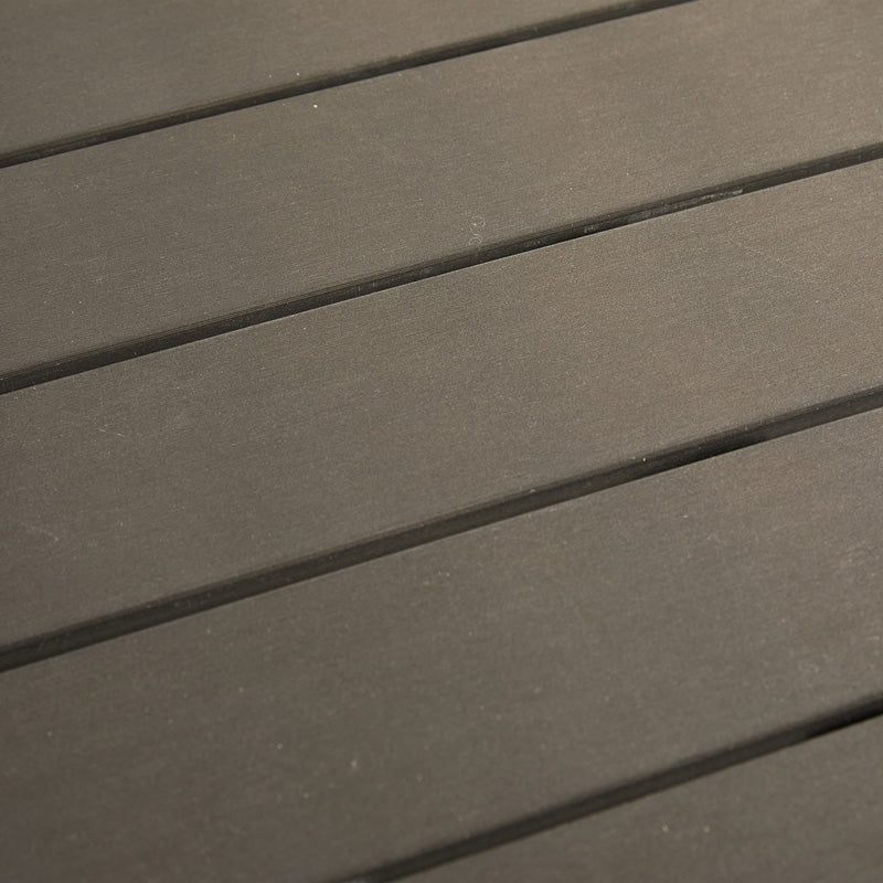 Τραπέζι Appa Αλουμίνιο και Plywood σε Ανθρακί Απόχρωση Φ120x74