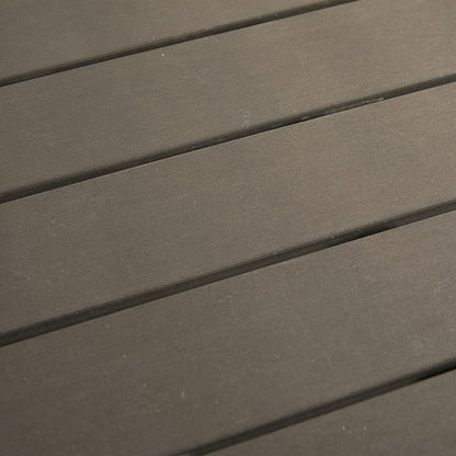 Τραπέζι Appa Αλουμίνιο και Plywood σε Ανθρακί Απόχρωση Φ120x74