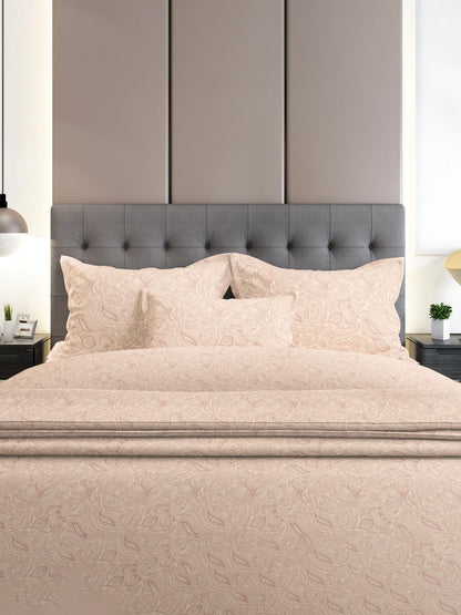 Σετ Σεντόνια Flannel 2040 Pink Διπλό με Λάστιχο 150x205+30εκ