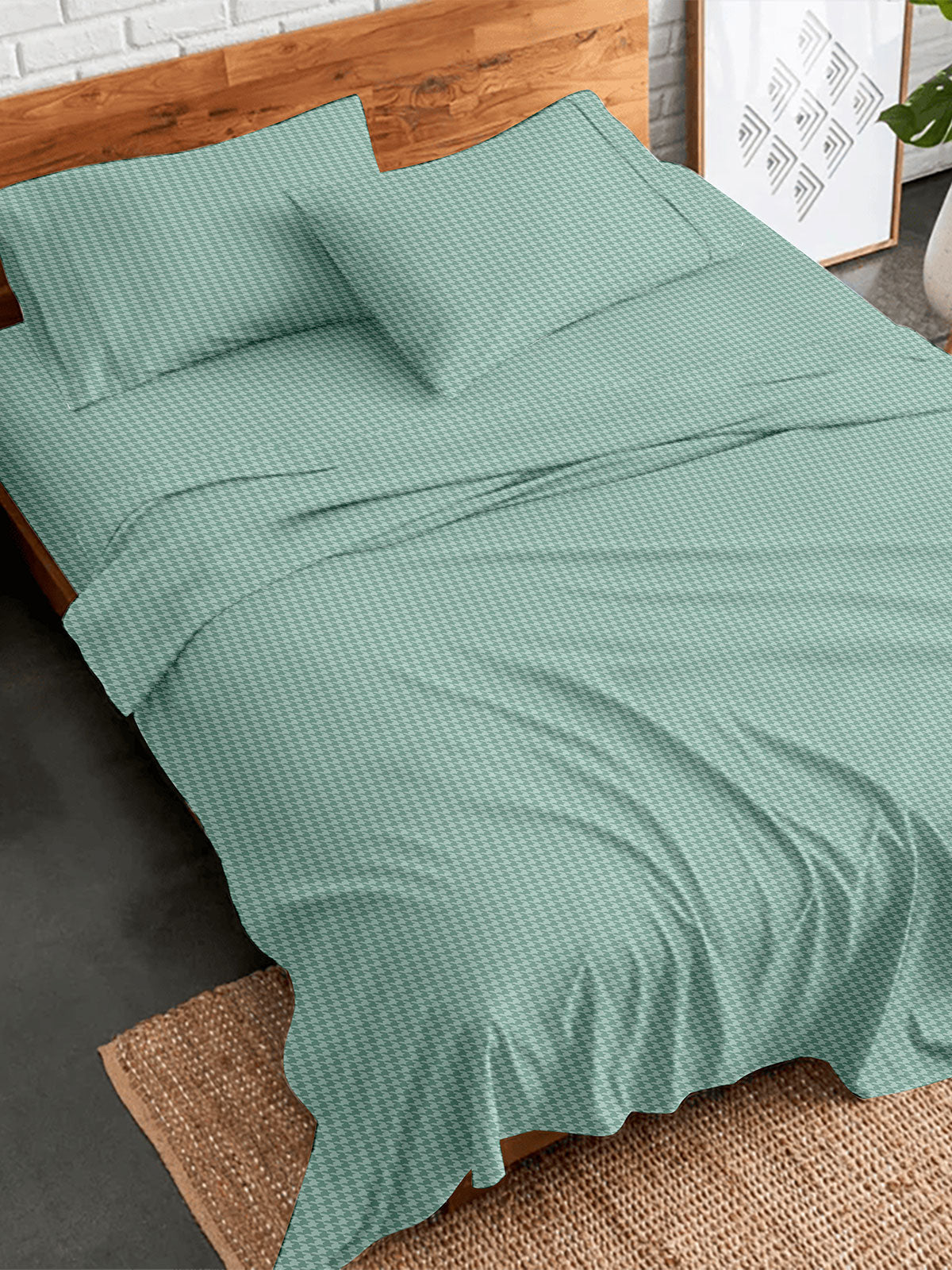 Σετ Σεντόνια Flannel 2064 Aqua Διπλό (200x260)