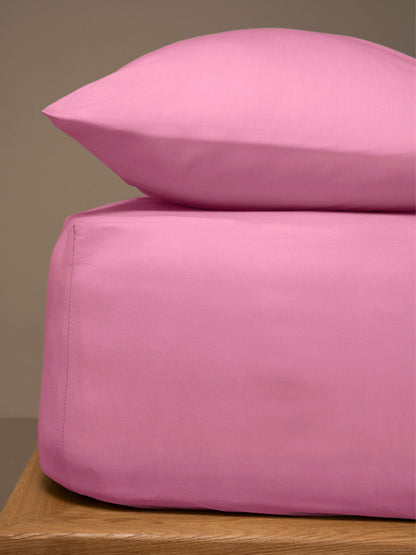 Κατωσέντονο Menta με Λάστιχο 13 Pink Μονό 100x200+25εκ