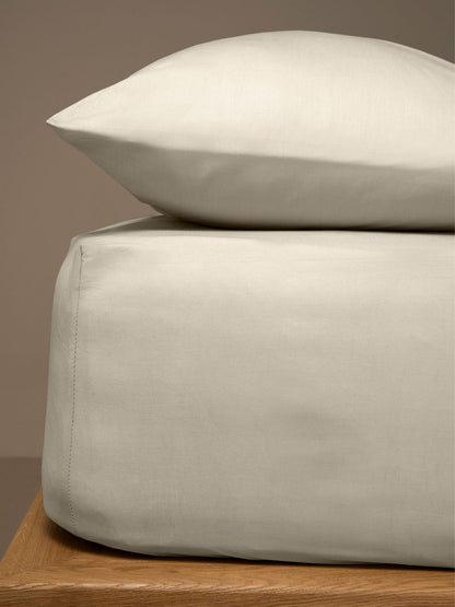 Κατωσέντονο Menta με Λάστιχο 2 Ecru Μονό 100x200+25εκ