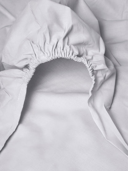 Κατωσέντονο Menta με Λάστιχο 1 White Διπλό 160x200+25εκ