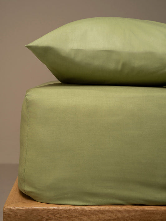 Κατωσέντονο Menta με Λάστιχο 11 Olive Διπλό 160x200+25εκ