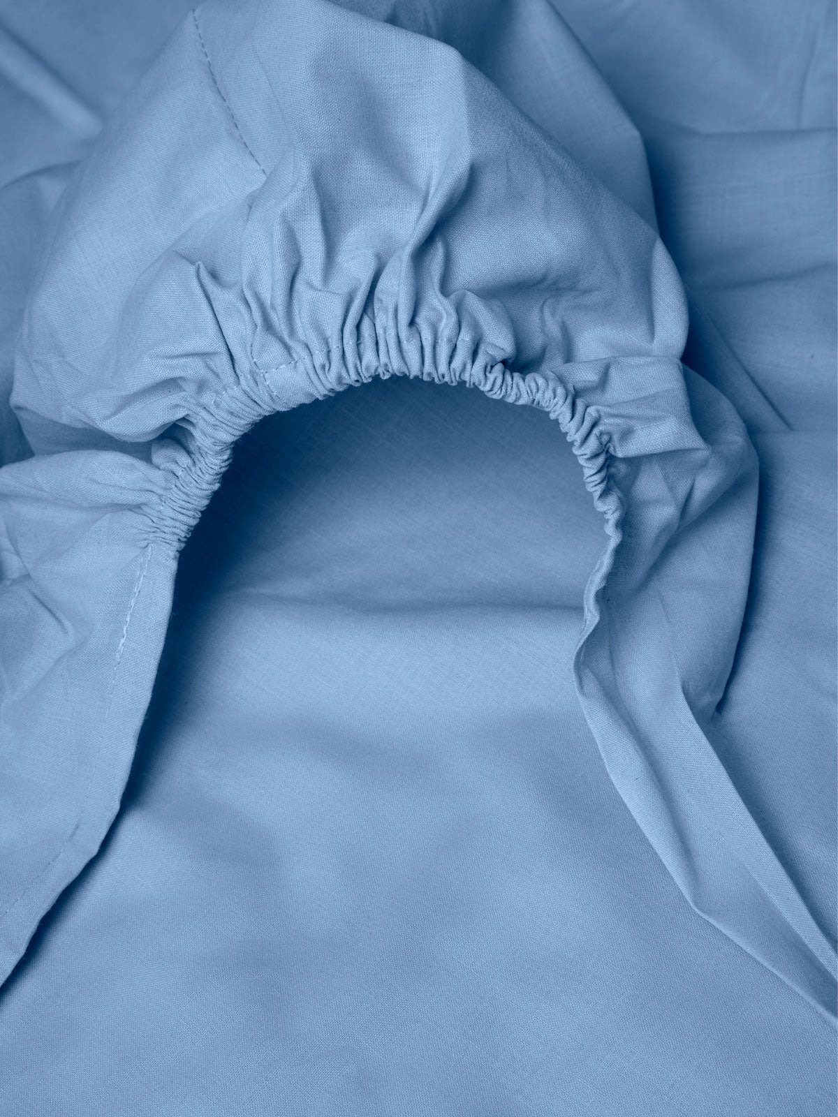 Κατωσέντονο Menta με Λάστιχο 16 Light Blue Διπλό 160x200+25εκ