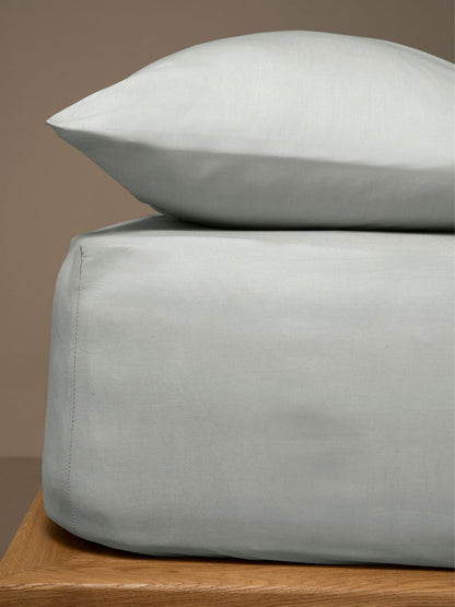 Κατωσέντονο Menta με Λάστιχο 18 Light Grey Διπλό 160x200+25εκ