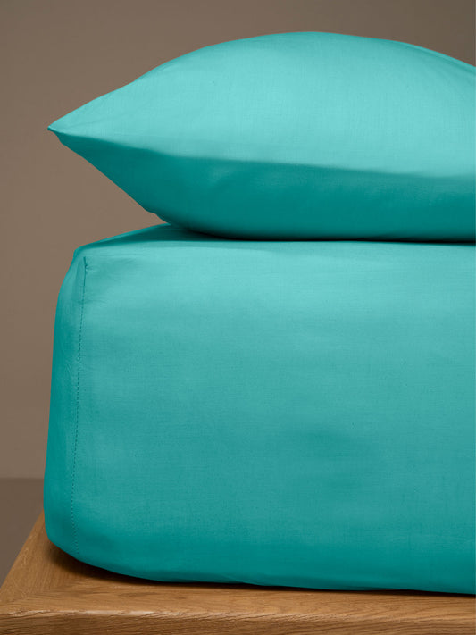 Κατωσέντονο Menta με Λάστιχο 20 Petrol Διπλό 160x200+25εκ