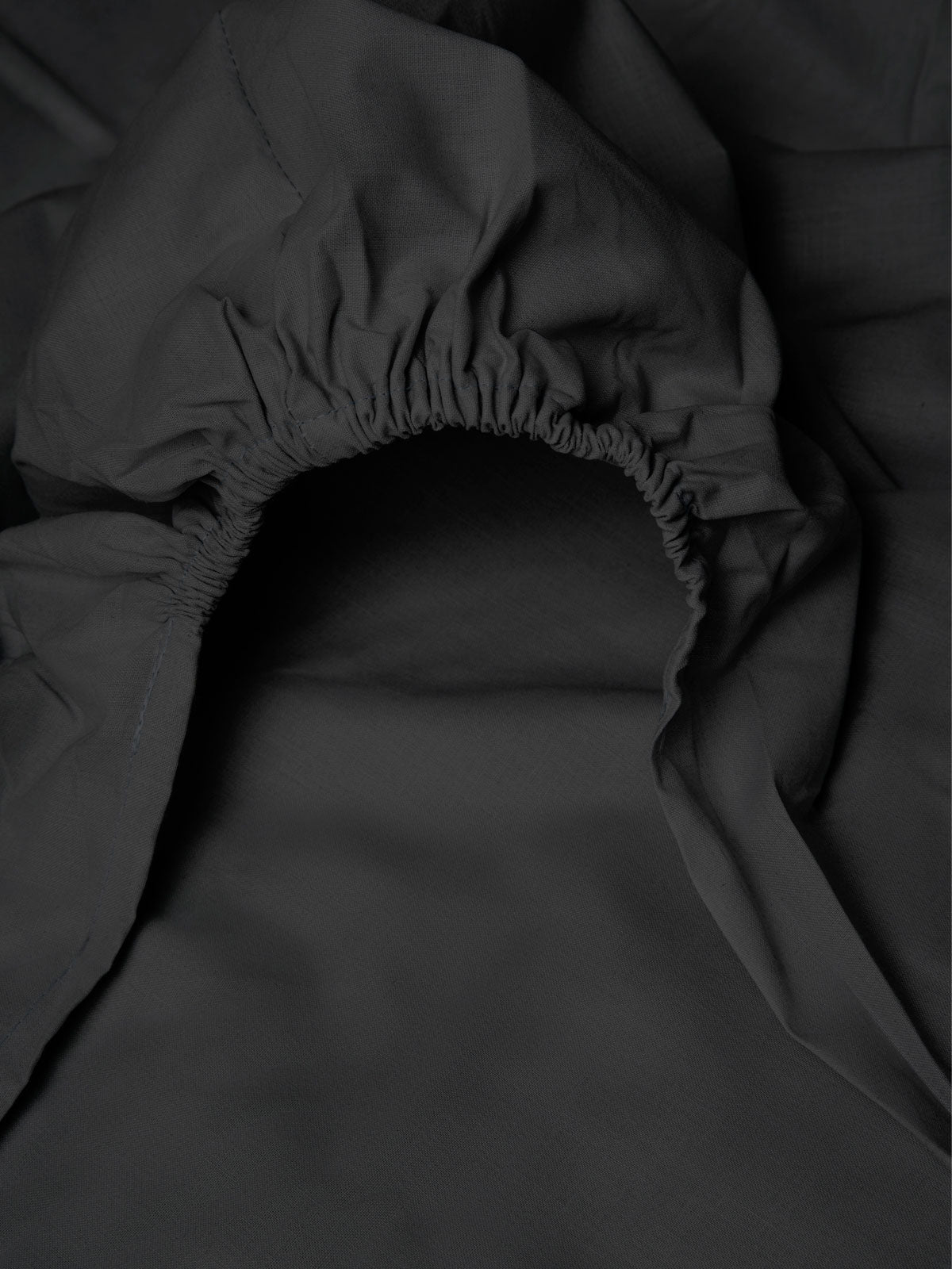 Κατωσέντονο Menta με Λάστιχο 21 Black Διπλό 160x200+25εκ