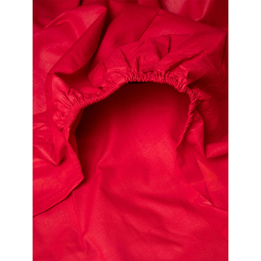 Κατωσέντονο Menta με Λάστιχο 12 Red Υπέρδιπλο 180x200+25εκ