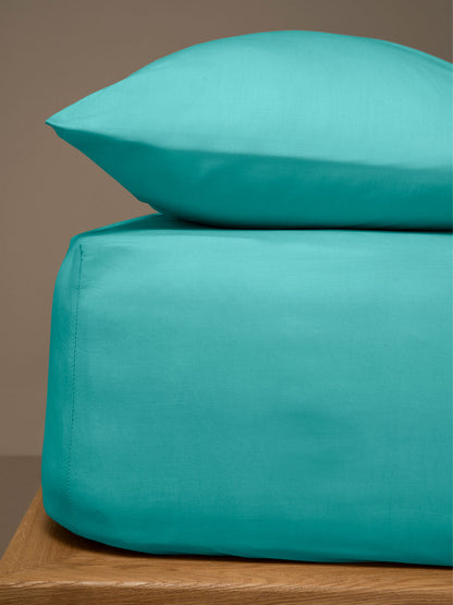 Κατωσέντονο Menta με Λάστιχο 20 Petrol Υπέρδιπλο 180x200+25εκ