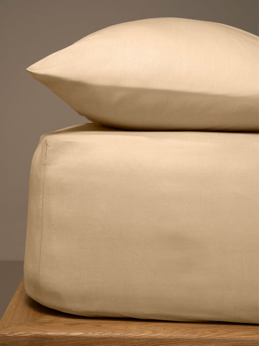 Κατωσέντονο Menta με Λάστιχο 22 Sand Υπέρδιπλο 180x200+25εκ