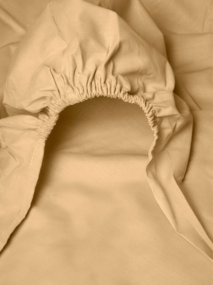 Κατωσέντονο Menta με Λάστιχο 3 Light Beige Υπέρδιπλο 180x200+25εκ