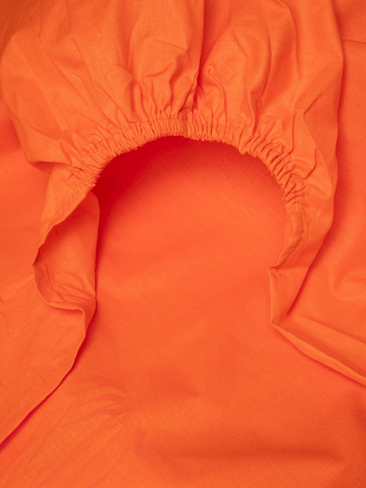 Κατωσέντονο Menta με Λάστιχο 7 Orange Υπέρδιπλο 180x200+25εκ