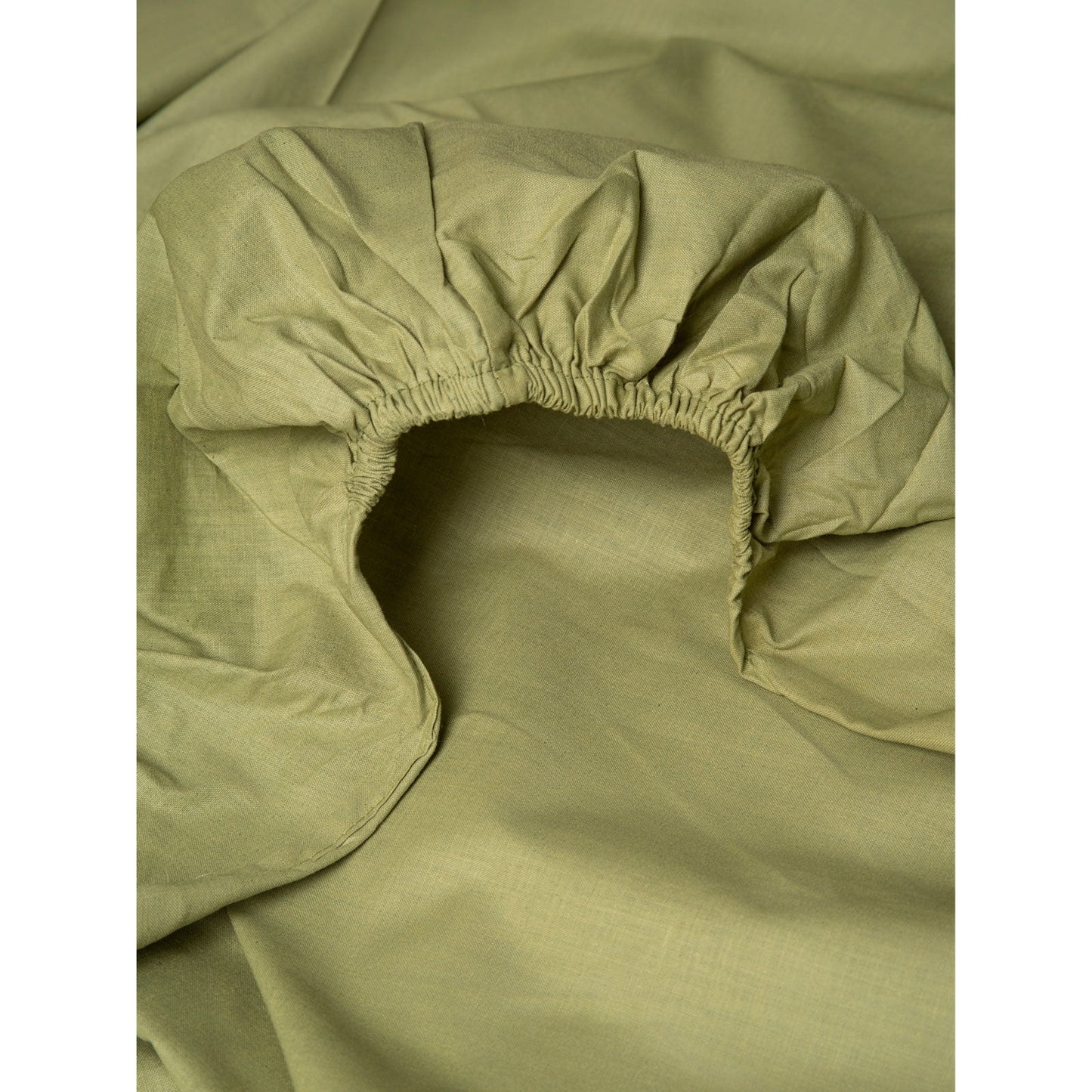 Κατωσέντονο Menta με Λάστιχο 11 Olive Ημίδιπλο 120x200+25εκ