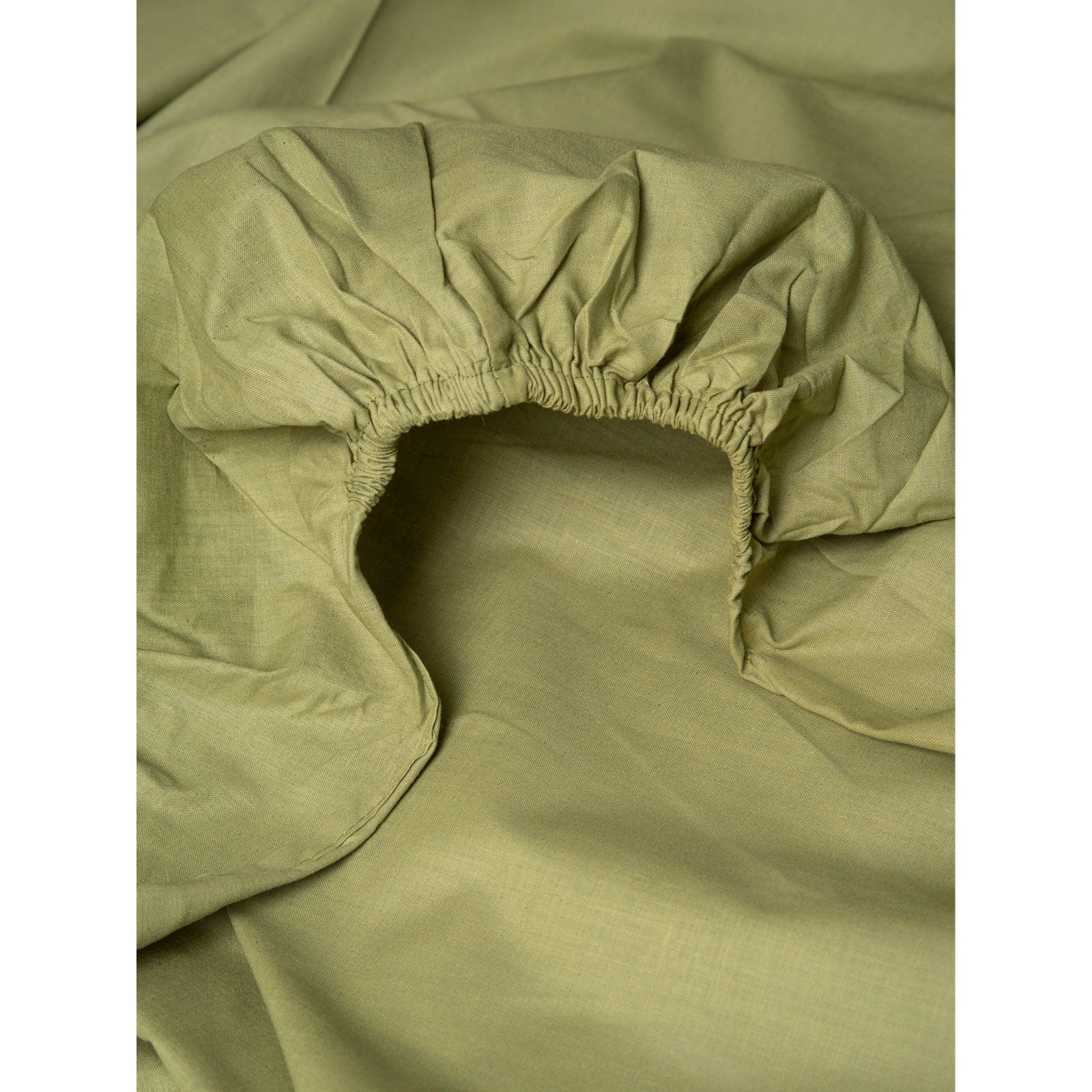 Κατωσέντονο Menta με Λάστιχο 11 Olive Ημίδιπλο 120x200+25εκ