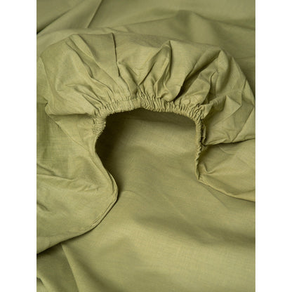 Κατωσέντονο Menta με Λάστιχο 11 Olive Ημίδιπλο 120x200+25εκ