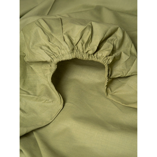 Κατωσέντονο Menta με Λάστιχο 11 Olive Ημίδιπλο 120x200+25εκ