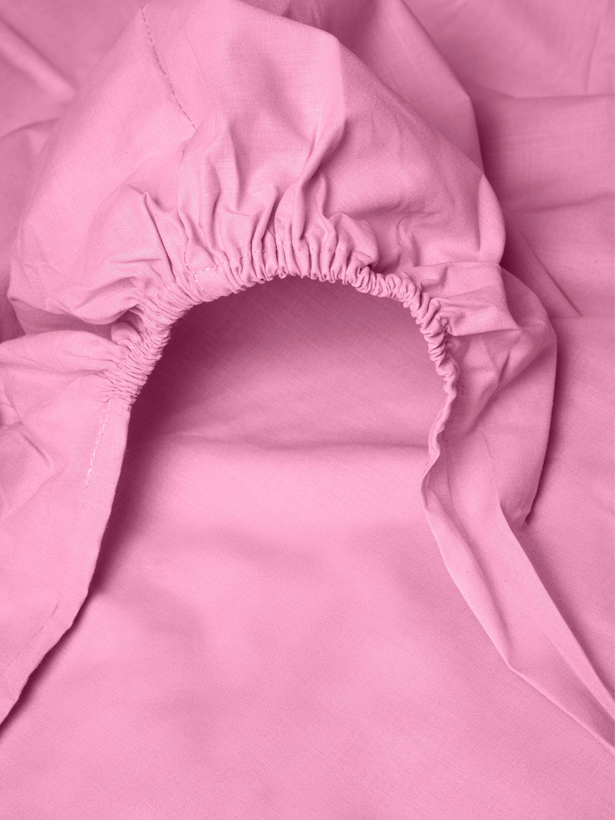 Κατωσέντονο Menta με Λάστιχο 13 Pink Ημίδιπλο 120x200+25εκ