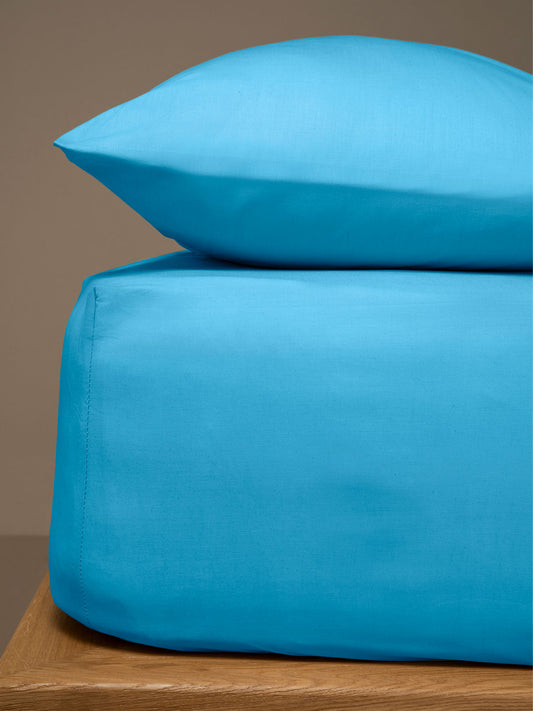 Κατωσέντονο Menta με Λάστιχο 15 Turquoise Ημίδιπλο 120x200+25εκ