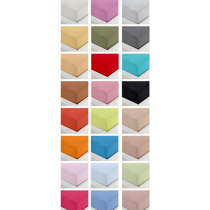 Κατωσέντονο Menta με Λάστιχο 16 Light Blue Ημίδιπλο 120x200+25εκ