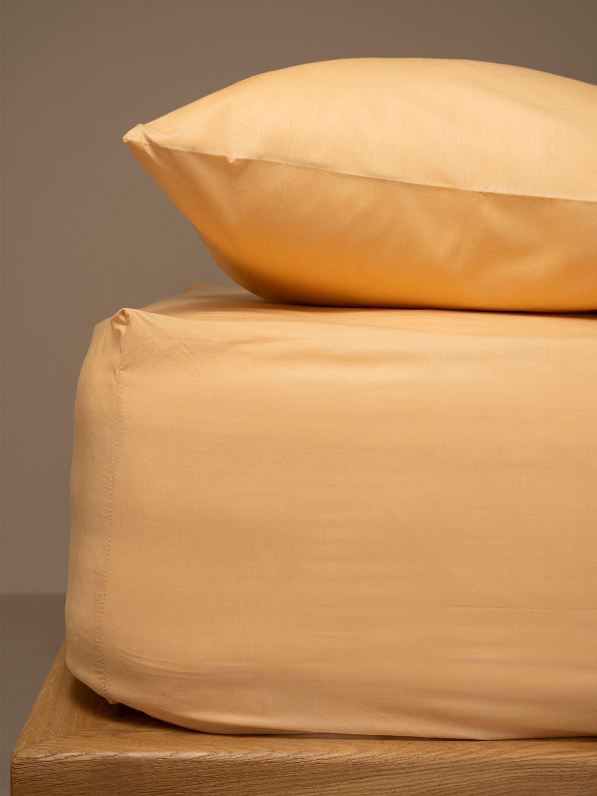 Κατωσέντονο Menta με Λάστιχο 4 Beige Ημίδιπλο 120x200+25εκ