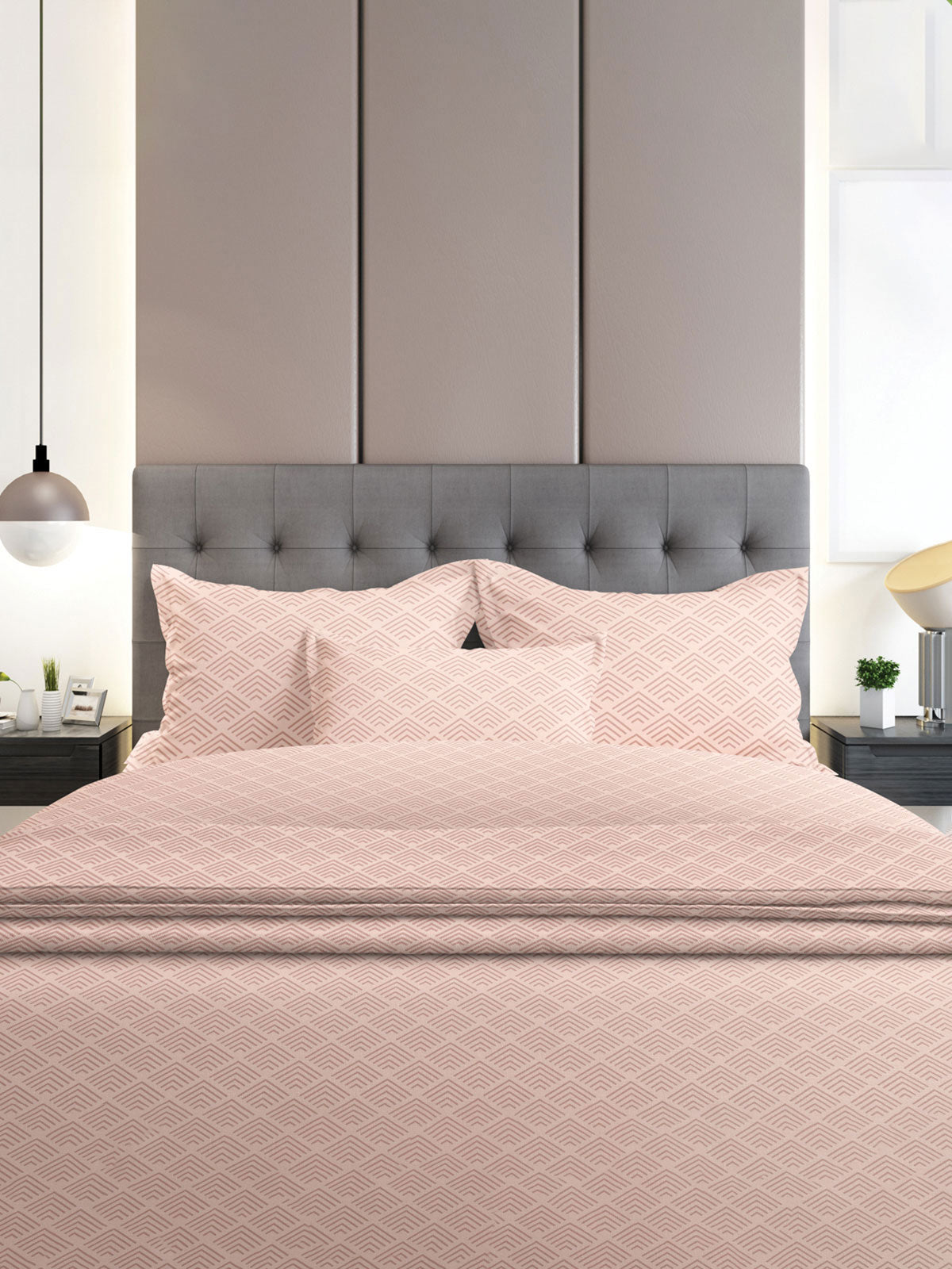Σετ Σεντόνια Flannel 2048 Pink Υπέρδιπλο 230×260εκ