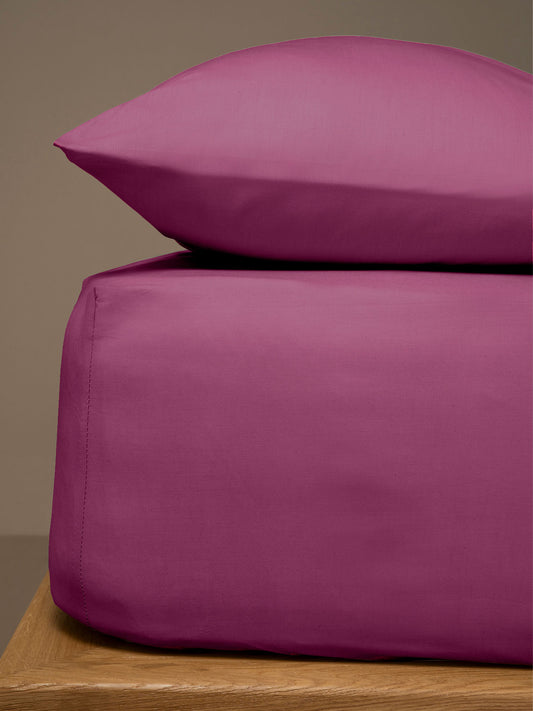 Κατωσέντονο Menta με Λάστιχο 10 Mauve Διπλό 160x200+40εκ