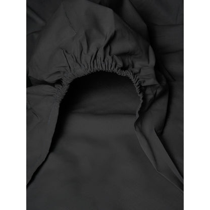 Κατωσέντονο Menta με Λάστιχο 21 Black Διπλό 160x200+40εκ