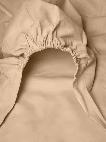 Κατωσέντονο Menta με Λάστιχο 22 Sand Διπλό 160x200+40εκ