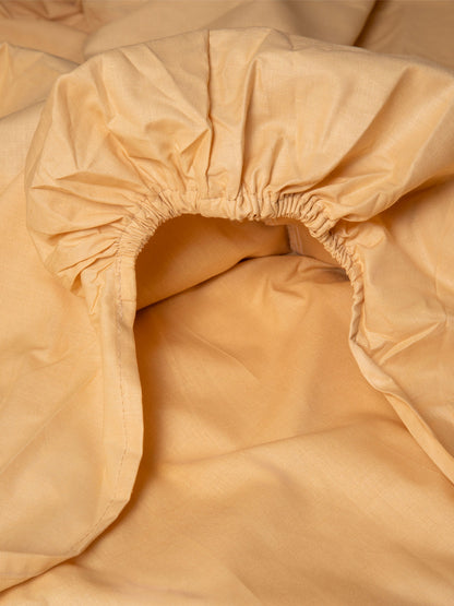 Κατωσέντονο Menta με Λάστιχο 4 Beige Διπλό 160x200+40εκ