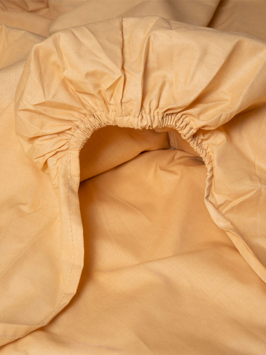 Κατωσέντονο Menta με Λάστιχο 4 Beige Διπλό 160x200+40εκ